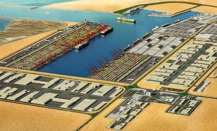 It is considered to be the largest port development project in the world to be built on unused land It is considered to be the largest port development project in the world to be built on unused land