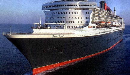Queen Mary 2 during seatrials