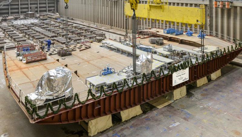 keel laying of Genting Dream cruise ship